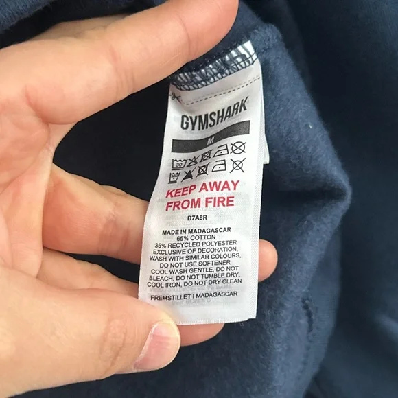 Gymshark Blue Crewneck Sweatshirt Medium - Picture 5 of 6